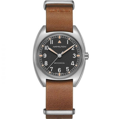 Remontoir à montres pour montre Hamilton Khaki Aviation Khaki Aviation Pilot Pioneer Mechanical / Leather