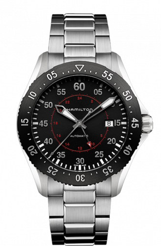 Remontoir à montres pour montre Hamilton Khaki Aviation Khaki Pilot GMT Automatic Bracelet