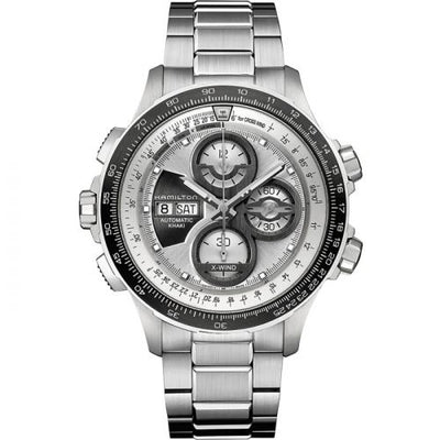 Remontoir à montres pour montre Hamilton Khaki Aviation Khaki Aviation X-Wind Automatic Argent / Bracelet