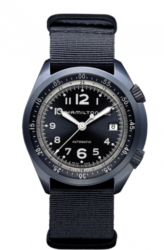 Remontoir à montres pour montre Hamilton Khaki Aviation Khaki Pilot Pioneer Alu Bleu Auto