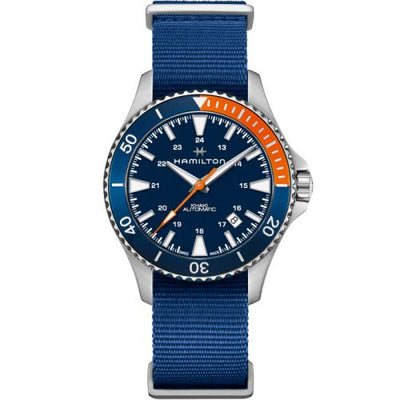 Remontoir à montres pour montre Hamilton Khaki Navy Khaki Navy Scuba Auto Stainless Steel / Bleu