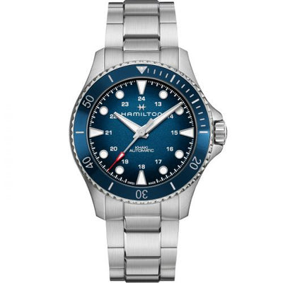 Remontoir à montres pour montre Hamilton Khaki Navy Khaki Navy Scuba Auto 43 Stainless Steel / Bleu / Bracelet