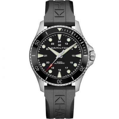 Remontoir à montres pour montre Hamilton Khaki Navy Khaki Navy Scuba Auto 43 Stainless Steel / Noire / Rubber