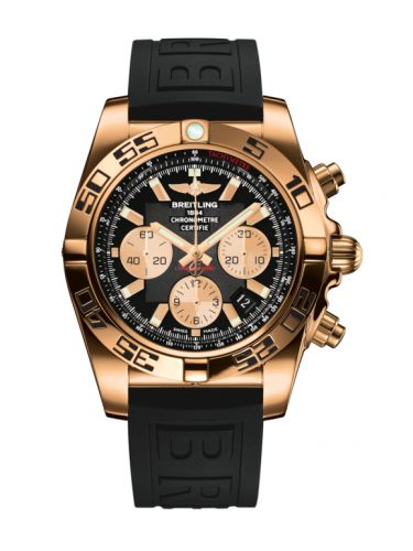 Remontoir à montres pour montre Breitling Chronomat Chronomat 44 Rose Or / Onyx Noire / Rubber