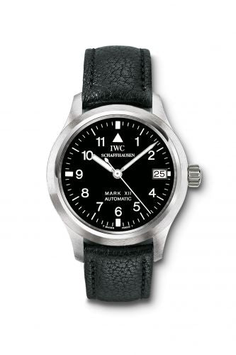 Watch Winder for watch IWC Pilot Pilot's Watch Mark XII Stainless Steel / Black / Strap