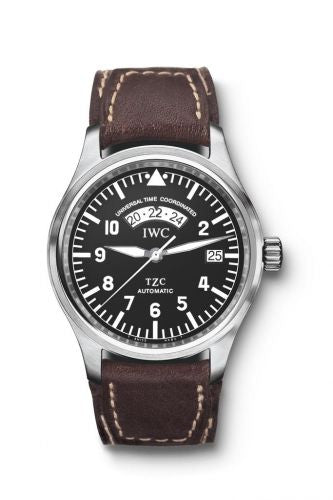 Watch Winder for watch IWC Pilot Pilot's Watch UTC Stainless Steel / Black / Strap