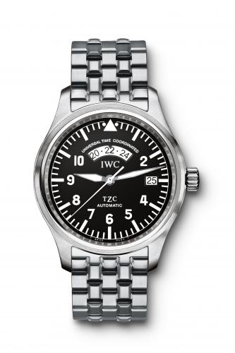 Watch Winder for watch IWC Pilot Pilot's Watch UTC Stainless Steel / Black / Bracelet