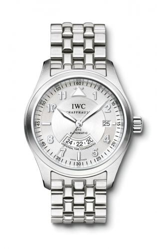 Watch Winder for watch IWC Pilot Pilot's Watch Spitfire UTC Stainless Steel / Silver / Bracelet