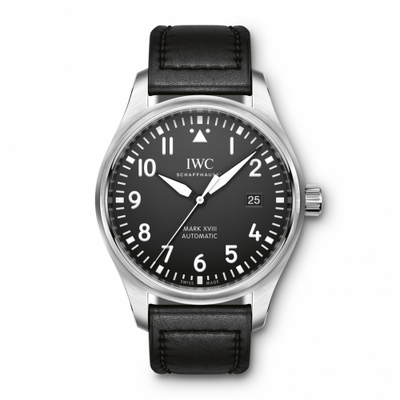 Watch Winder for watch IWC Pilot Pilot's Watch Mark XVIII Stainless Steel / Black