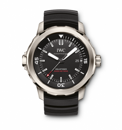 Remontoir à montres pour montre IWC GST Aquatimer Aquatimer Automatic Ocean 2000 Titanium / Noire / Rubber