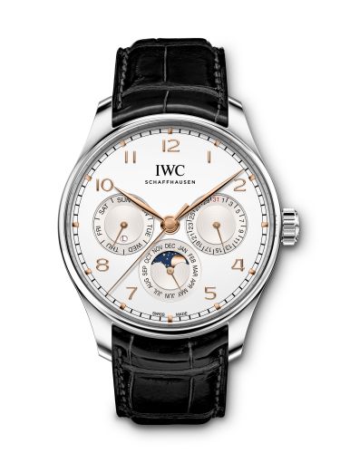 Watch Winder for watch IWC Portugieser Portugieser Perpetual Calendar 42 Stainless Steel / Silver / Alligator