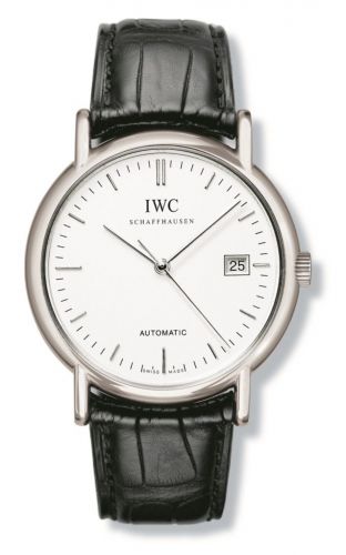 Watch Winder for watch IWC Portofino Portofino Automatic / Stainless Steel / White / Strap