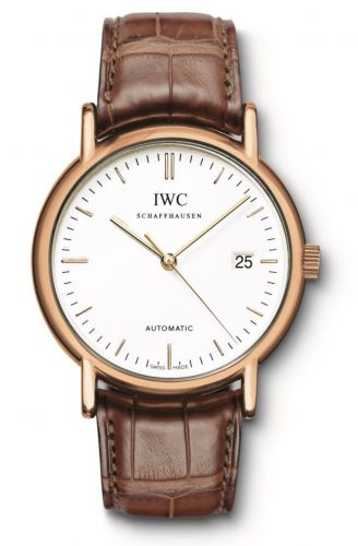 Remontoir à montres pour montre IWC Portofino Portofino Automatic / Rose Or / Blanc / Strap