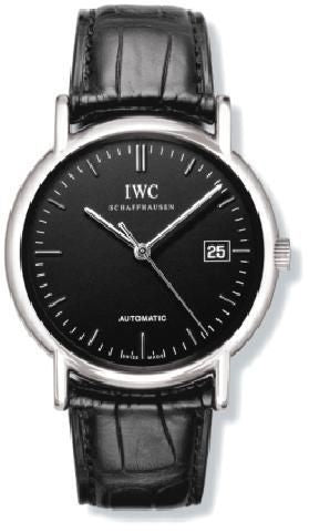 Remontoir à montres pour montre IWC Portofino Portofino Automatic / Stainless Steel / Noire / Strap