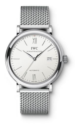 Watch Winder for watch IWC Portofino Portofino Automatic Stainless Steel / Silver / Milanese