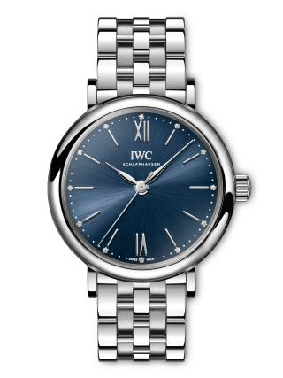 Remontoir à montres pour montre IWC Portofino Portofino 34 Stainless Steel / Bleu / Bracelet