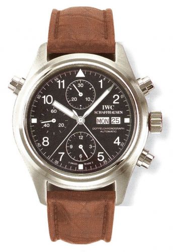 Uhrenbeweger für Uhr IWC Pilot Pilot's Watch Doppelchronograph Stainless Steel / Black / English / Strap
