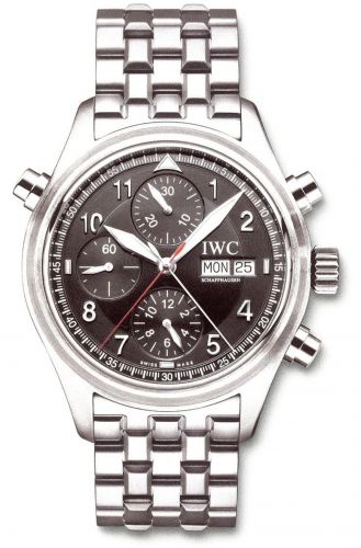 Uhrenbeweger für Uhr IWC Pilot Pilot's Watch Spitfire Double Chronograph Stainless Steel / Black / English / Bracelet