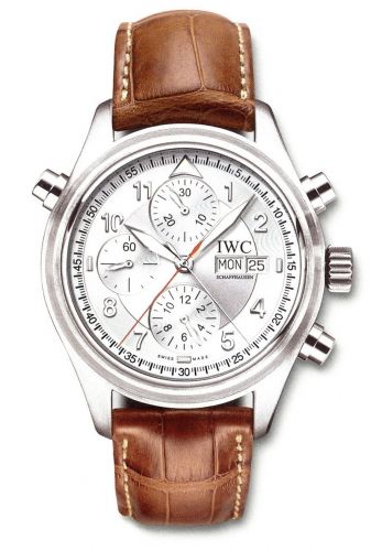 Uhrenbeweger für Uhr IWC Pilot Pilot's Watch Spitfire Double Chronograph Stainless Steel / Silver / Italian / Strap