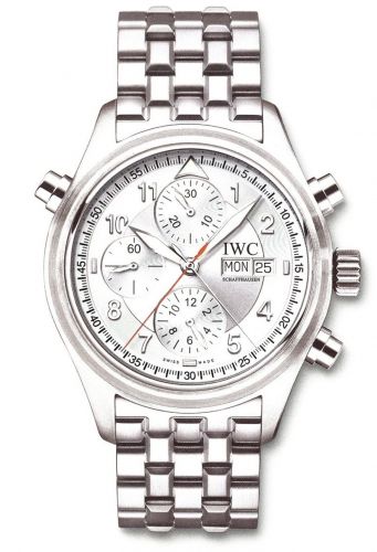 Uhrenbeweger für Uhr IWC Pilot Pilot's Watch Spitfire Double Chronograph Stainless Steel / Silver / Spanish / Bracelet