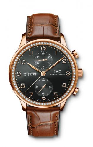 Watch Winder for watch IWC Portugieser Portuguese Chrono-Automatic Rose Gold / 80 Diamond