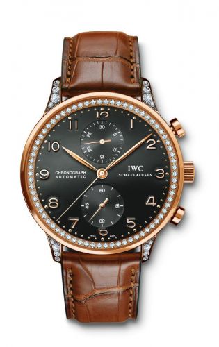 Watch Winder for watch IWC Portugieser Portuguese Chrono-Automatic Rose Gold / 266 Diamond