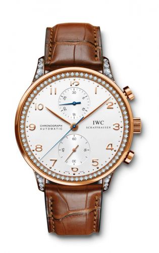Watch Winder for watch IWC Portugieser Portuguese Chrono-Automatic Rose Gold / 266 Diamond