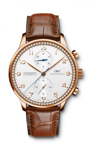 Watch Winder for watch IWC Portugieser Portuguese Chrono-Automatic Rose Gold / 80 Diamond