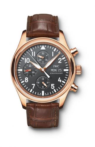 Watch Winder for watch IWC Pilot Pilot's Watch Chronograph Rose Gold / Black / Strap