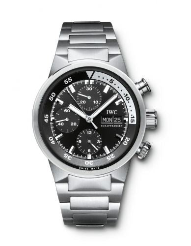 Remontoir à montres pour montre IWC GST Aquatimer Aquatimer Chrono-Automatic Stainless Steel / Noire / Bracelet