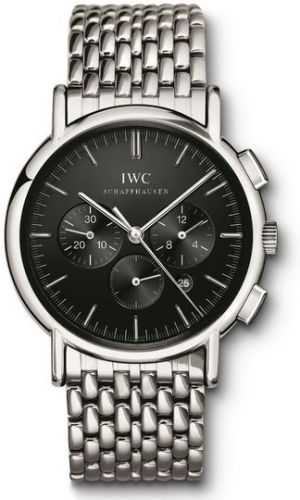 Remontoir à montres pour montre IWC Portofino Portofino Chronograph MecaQuartz Stainless Steel / Noire / Bracelet