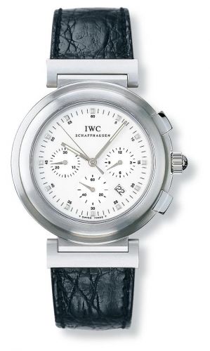 Remontoir à montres pour montre IWC Da Vinci Da Vinci SL Chronograph MecaQuartz Stainless Steel Brushed / Blanc / Croco