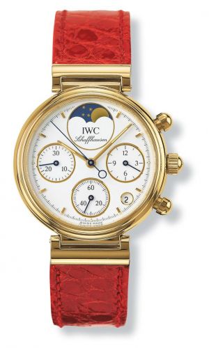 Remontoir à montres pour montre IWC Da Vinci Kleine Da Vinci Yellow Or / Blanc / Red Croco