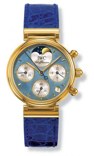 Remontoir à montres pour montre IWC Da Vinci Kleine Da Vinci Yellow Or / Bleu MOP
