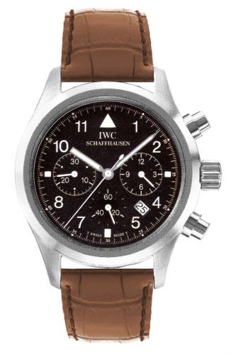 Uhrenbeweger für Uhr IWC Pilot Pilot's Watch Chronograph Mecaquartz Stainless Steel / Black / Strap