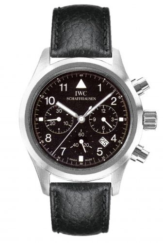 Uhrenbeweger für Uhr IWC Pilot Pilot's Watch Chronograph Mecaquartz Stainless Steel / Black / Strap