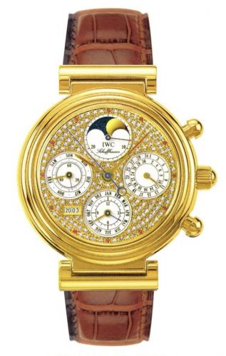 Remontoir à montres pour montre IWC Da Vinci Da Vinci Perpetual Yellow Or / Paved / French
