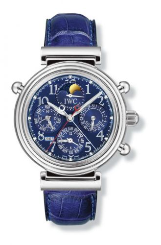 Remontoir à montres pour montre IWC Da Vinci Da Vinci Perpetual Rattrapante Platinum / Bleu / German