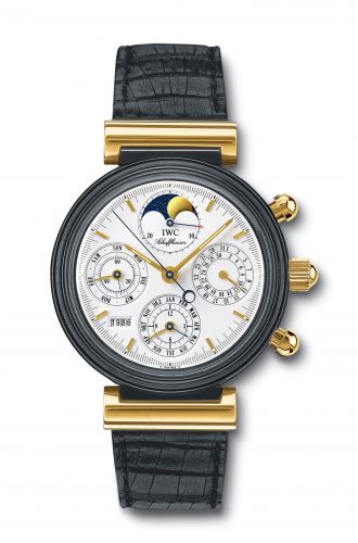 Remontoir à montres pour montre IWC Da Vinci Da Vinci Perpetual Noire Ceramic / Yellow Or / Blanc / Italian