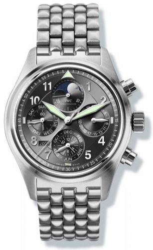 Remontoir à montres pour montre IWC Pilot Pilot's Watch Spitfire Chronograph Perpetual Calendar Stainless Steel / Noire / Sincere