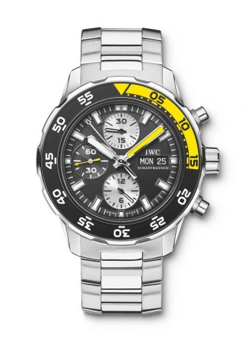 Remontoir à montres pour montre IWC GST Aquatimer Aquatimer Chronograph Stainless Steel / Noire / Bracelet