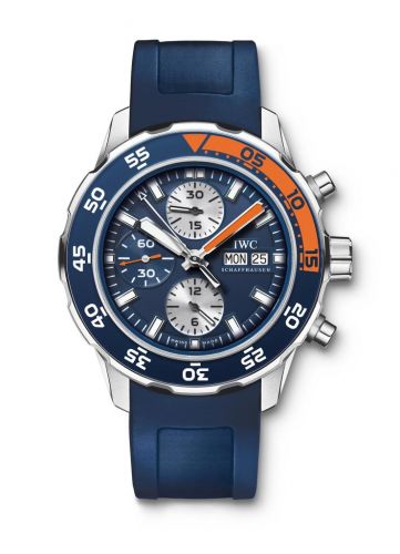 Remontoir à montres pour montre IWC GST Aquatimer Aquatimer Chronograph Stainless Steel / Bleu / Rubber