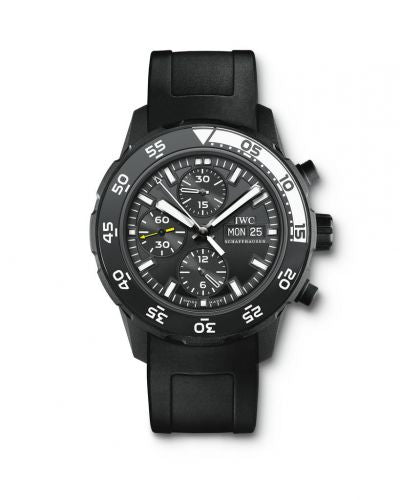 Remontoir à montres pour montre IWC GST Aquatimer Aquatimer Chronograph Stainless Steel / Noire / Rubber / Galapagos Islands