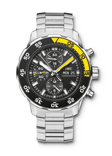 Remontoir à montres pour montre IWC GST Aquatimer Aquatimer Chronograph Stainless Steel / Noire / Bracelet