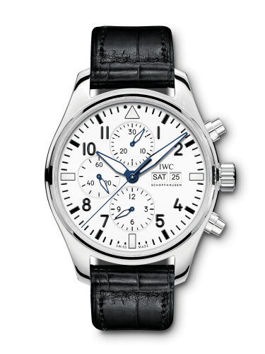 Watch Winder for watch IWC Pilot Pilot's Watch Chronograph Edition 150 Years Stainless Steel / White