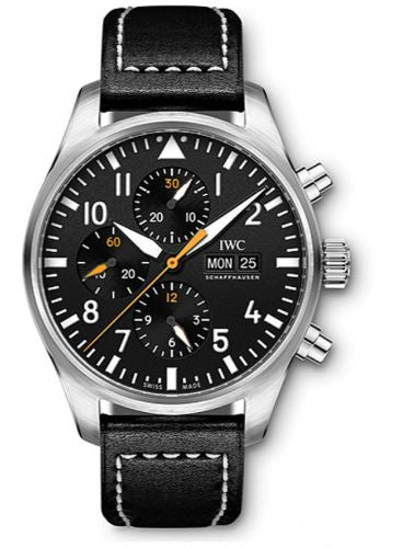 Remontoir à montres pour montre IWC Pilot Pilot's Watch Chronograph Stainless Steel / Noire / Staffel 11