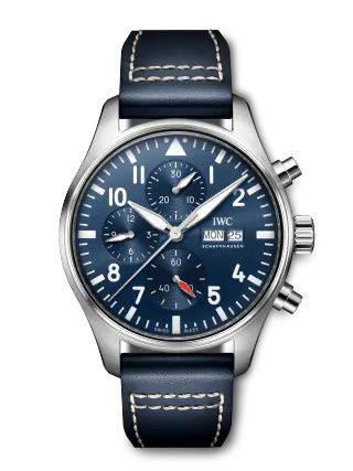 Remontoir à montres pour montre IWC Pilot Pilot's Watch Chronograph Stainless Steel / Bleu