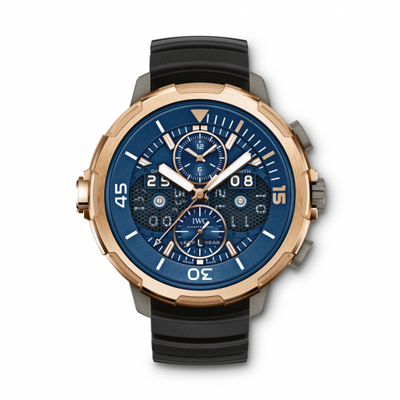 Remontoir à montres pour montre IWC GST Aquatimer Aquatimer Perpetual Calendar Digital Date-Month Titanium / Red Or / Bleu
