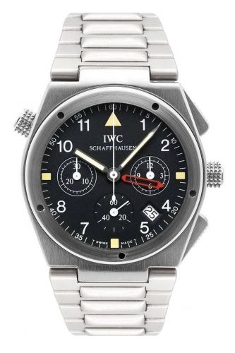 Remontoir à montres pour montre IWC Ingenieur Ingenieur Mecaquartz Chronograph Alarm Stainless Steel / Noire / Bracelet