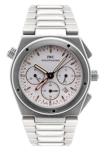 Remontoir à montres pour montre IWC Ingenieur Ingenieur Mecaquartz Chronograph Alarm Stainless Steel / Blanc / Bracelet